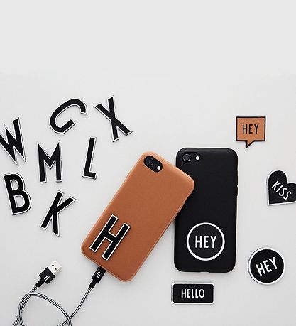 Design Letters Sticker - Mobile - H - 5 cm - Black