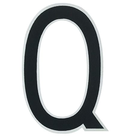 Design Letters Sticker - Mobile - Q - 5 cm - Black