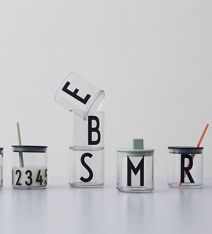 Design Letters Straw/Lid - Green