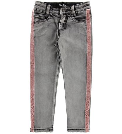 Molo Byxor - Adele - Grey Washed Denim