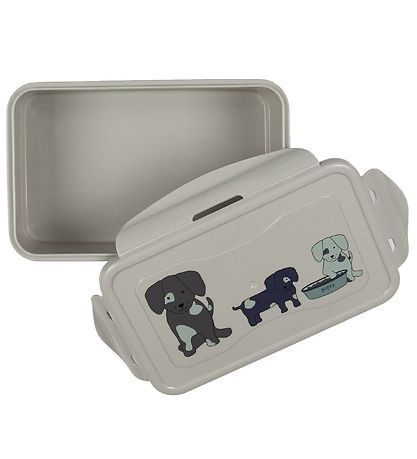 Smallstuff Lunchbox - Grey w. Dogs