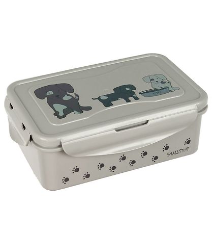 Smallstuff Lunchbox - Grey w. Dogs