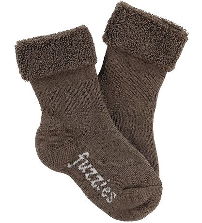Fuzzies Baby Socks - Walnut