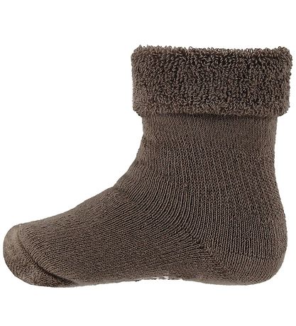 Fuzzies Baby Socks - Walnut