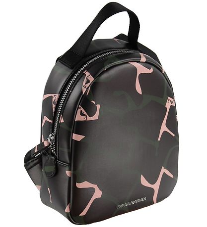 Emporio Armani Reppu - Musta, Army/Vaaleanpunainen Printti