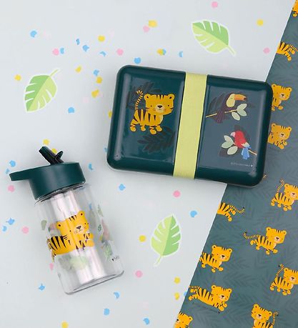 A Little Lovely Company Vattenflaska - 400 ml - Jungle Tiger