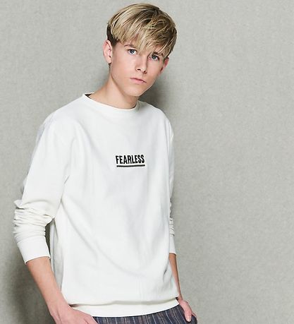 Hound Sweatshirt - Offwhite m. Armygrün