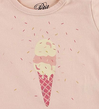 Petit by Sofie Schnoor Stuttermabolur - Penelope - Bleikt M. Ís