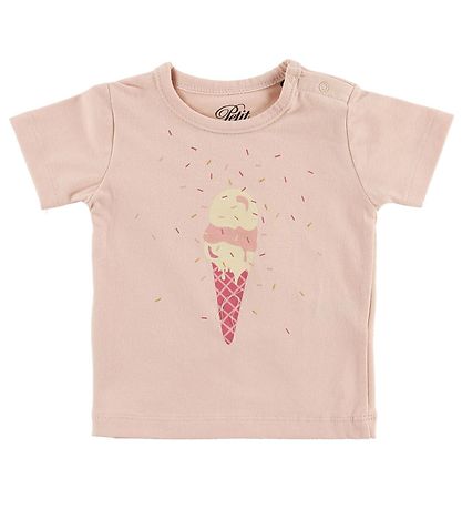 Petit by Sofie Schnoor Stuttermabolur - Penelope - Bleikt M. Ís