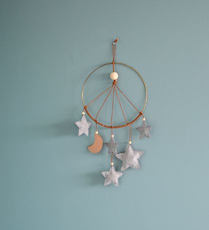Filibabba Baby Mobile - Moon - Grey
