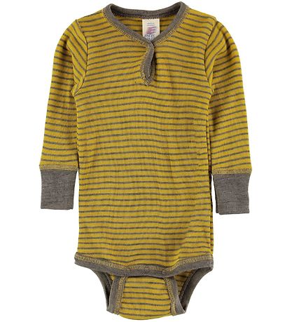 Engel Body L/S - Wool/Silk - Saffron/Walnut