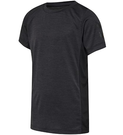 Hummel T-Shirt - HMLHarald - Dunkelgrau-Meliert meliert