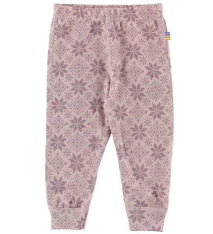 Joha Leggings - ull - Bleikt M. Stjörnur