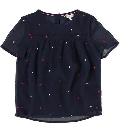 Tommy Hilfiger T-Shirt - toile brode - Black Iris