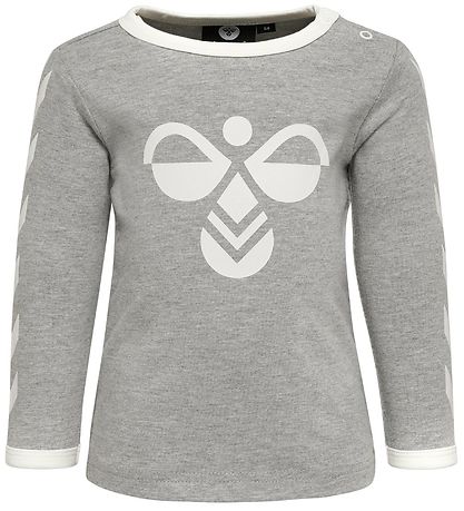 Hummel Pullover - HMLFlipper - Graumeliert m. Logo