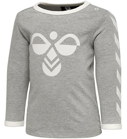 Hummel Pullover - HMLFlipper - Graumeliert m. Logo