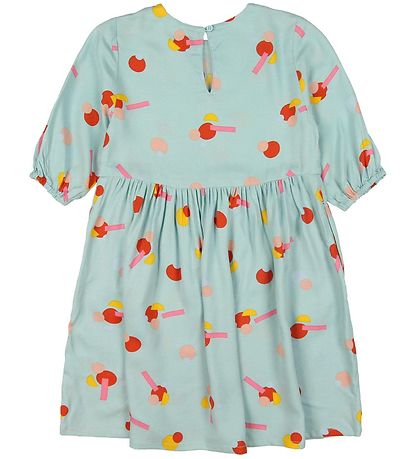 Stella McCartney Kids Kjóll - Viscose - Myntugrænt M. Mynstur