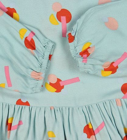 Stella McCartney Kids Kjóll - Viscose - Myntugrænt M. Mynstur
