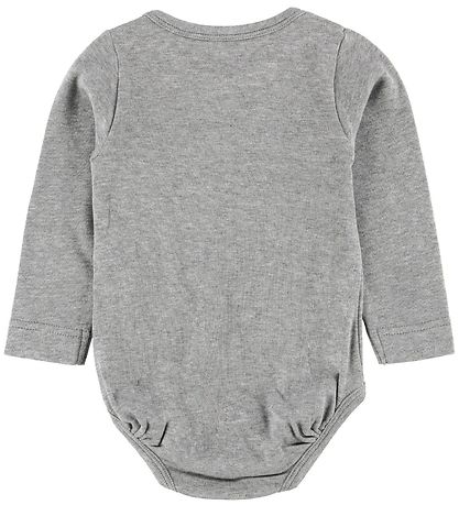 Mini A Ture Romper l/s - Yomi - Grijs Gevlekt