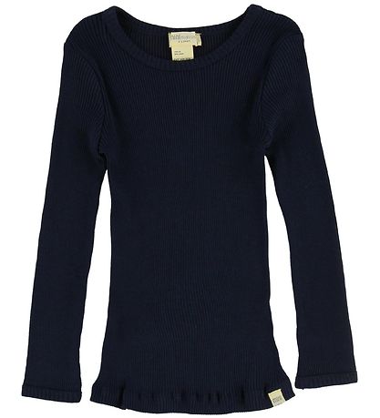 Minimalisma Bluse - Bergen - Seide/Baumwolle -Dark Blue