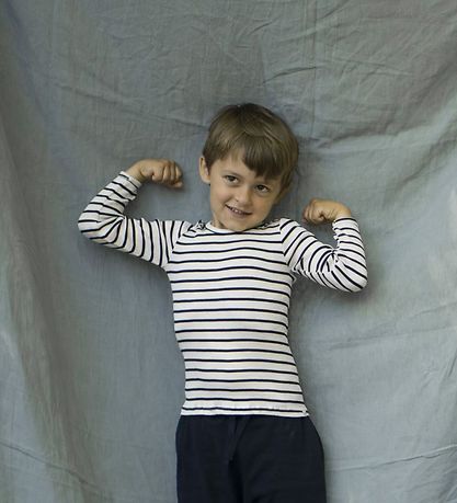 Minimalisma Bluse - Bergen - Seide/Baumwolle - Sailor