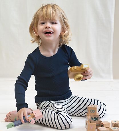 Minimalisma Bluse - Bergen - Seide/Baumwolle - Dark Blue