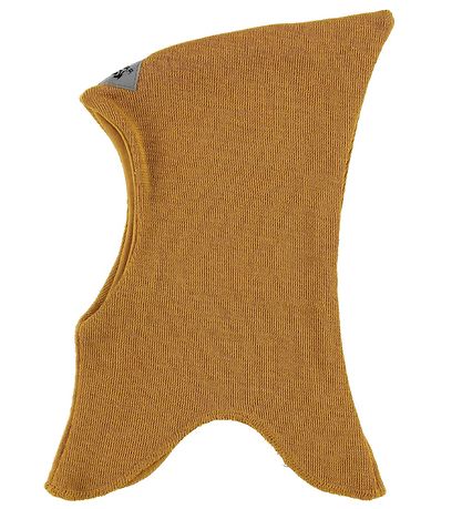 Racing Kids Balaclava - Wool/Cotton - Double Layer - Mustard w.