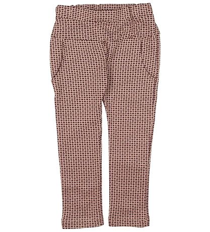 En Fant Trousers - Light Rose w. Check