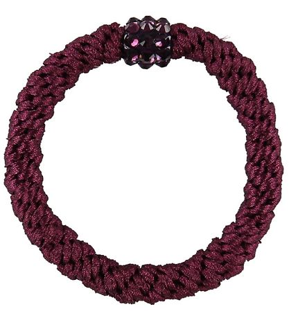 Kknekki Haargummi - Bordeaux m. Glitzerstein