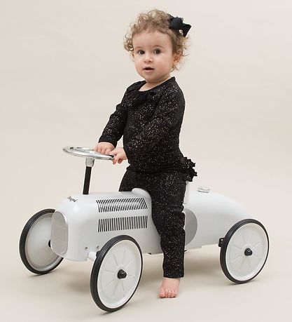 Little Wonders Leggings - Abigail - Black w. Gold Dots