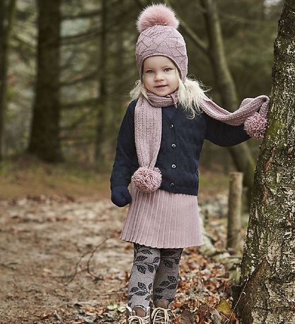 MP Cardigan - Ull/Bómull - Dökkblátt M. Glimmer