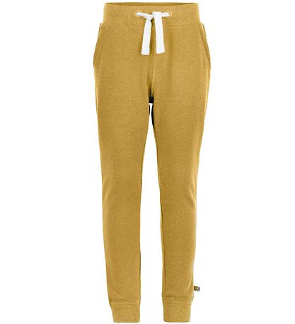 Minymo Jogginghosen - 2er-Pack - Senfgelb/Anthrazitgrau