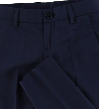 BOSS Trousers - Wool - Navy