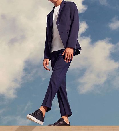 BOSS Trousers - Wool - Navy