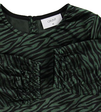 Grunt Kjóll - Charlotte - Green Zebra