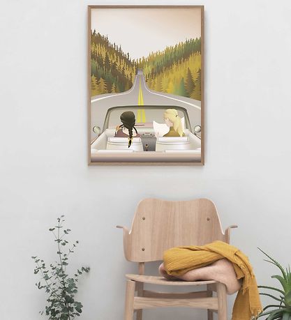 Vissevasse Veggspjald - 30x40 - Road Trip