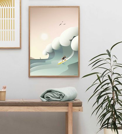 Vissevasse Veggspjald - 50x70 - Surfer