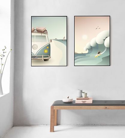 Vissevasse Veggspjald - 50x70 - Surfer
