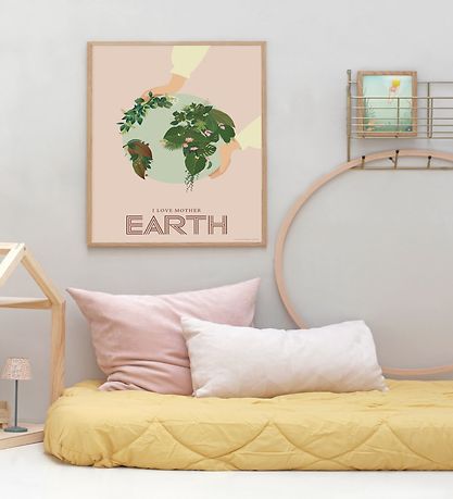 Vissevasse Poster - 50x70 - I Love Mother Earth