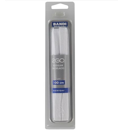 2GO Skóreimar - 100 cm - 1 Par - Hvítt