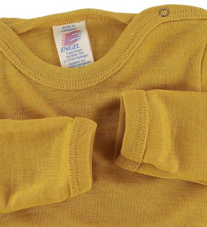 Engel Romper l/s - Wol/Zijde - Saffraan