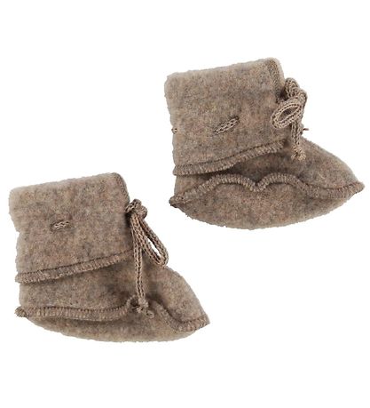 Engel Booties - Wool - Melange Walnut