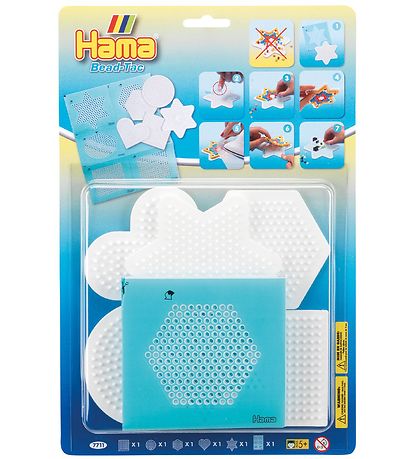 Hama Midi Bügelperlensteckplatten m. Aufkleber - 5 st./6 st. - G