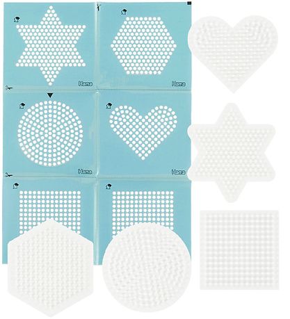 Hama Midi Bügelperlensteckplatten m. Aufkleber - 5 st./6 st. - G