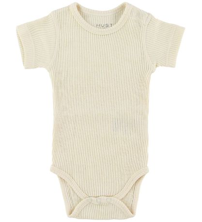 Hust and Claire Bodysuit s/s - Wool/Bamboo - Off White