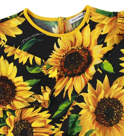 Dolce & Gabbana Pullover - Gelb m. Sonnenblumen
