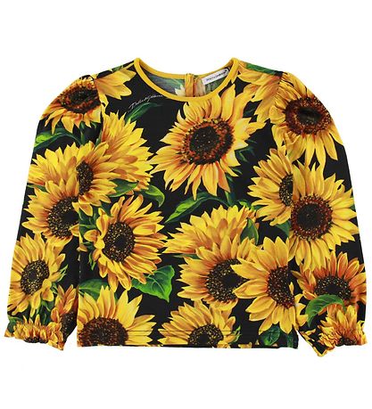 Dolce & Gabbana Pullover - Gelb m. Sonnenblumen