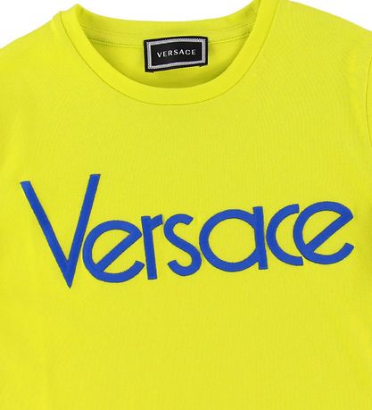 Versace Stuttermabolur - Neon grænt/Blár M. Lógó