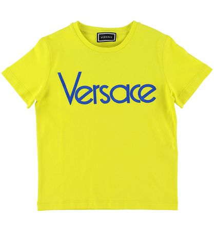 Versace Stuttermabolur - Neon grænt/Blár M. Lógó