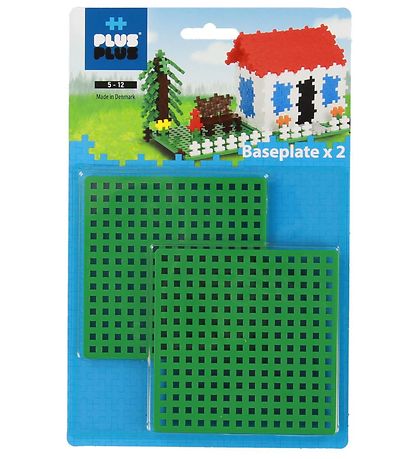 Plus-Plus Mini Baseplate - 2 pcs - Green